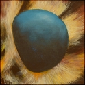 Augenblick eines Dickkopffalters; Acryl auf Leinwand;
30 x 30 cm